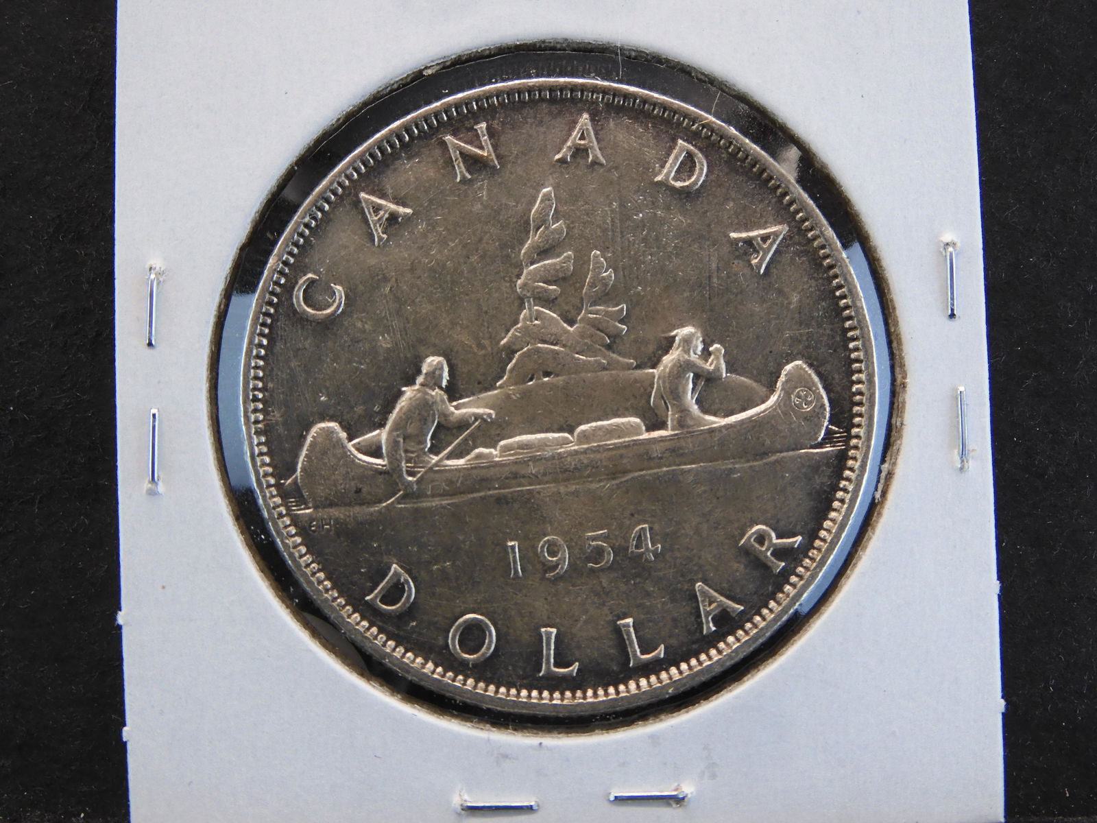 1954 Canada $1.  AU. (1 of 3)