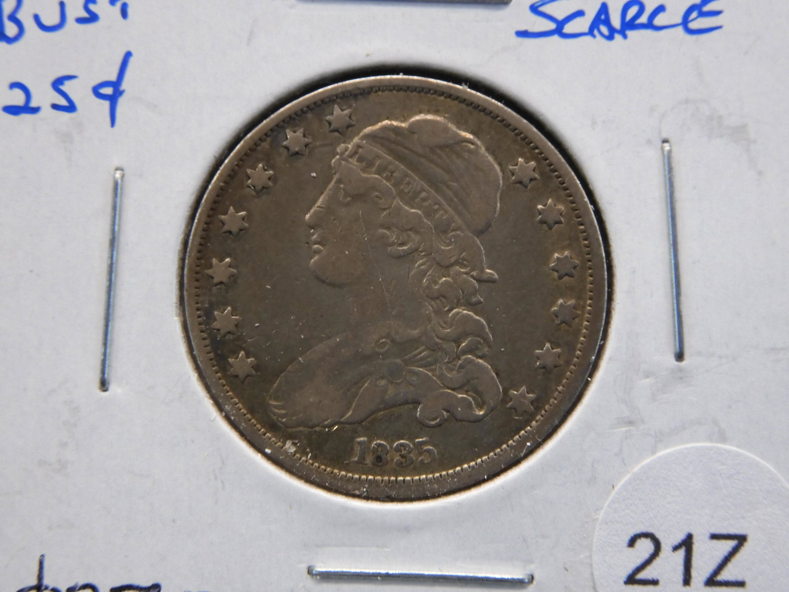 1835 CAPPED BUST QUARTERâ€¦."SCARCE" (1 of 3)