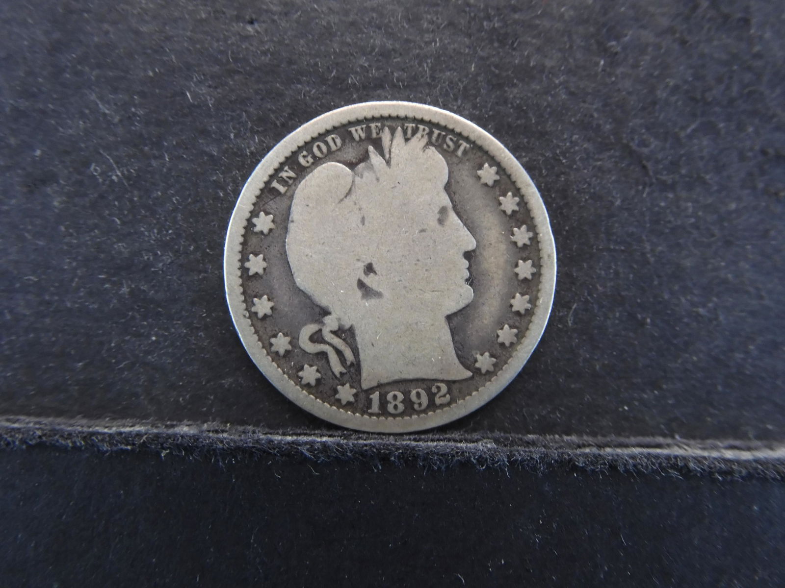 1892-P Barber Silver Quarter (1 of 2)