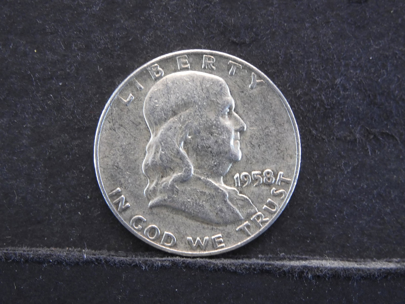 1958-D Benjamin Franklin Half Dollar (1 of 2)