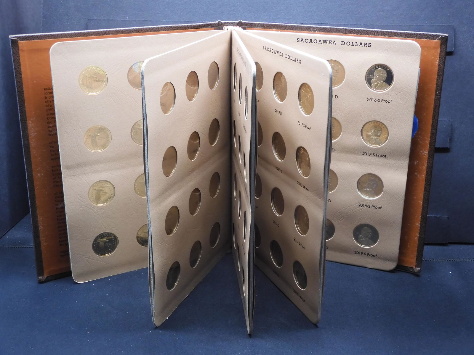Complete set Sacajawea Dollars in Dansco Album 2000 P (1 of 12)