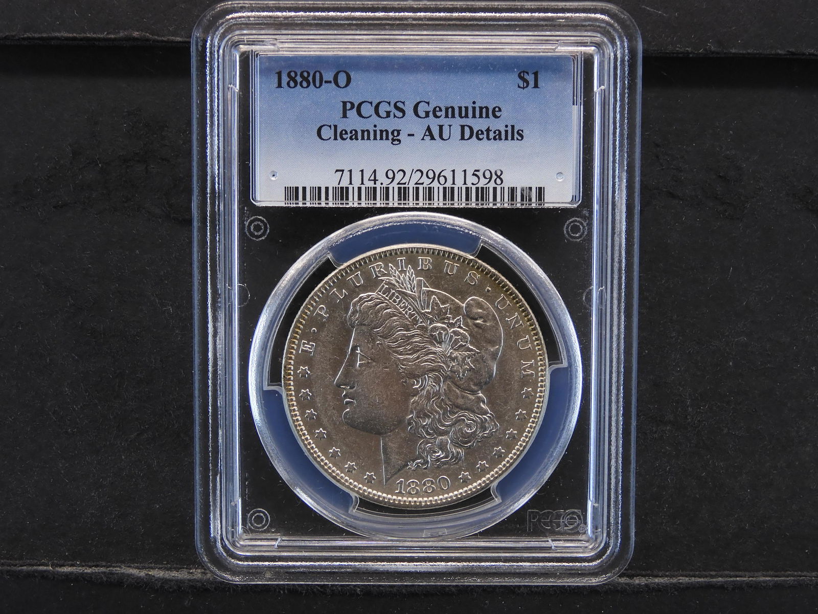 1880-O Morgan Silver Dollar PCGS AU Details Difficult (1 of 4)