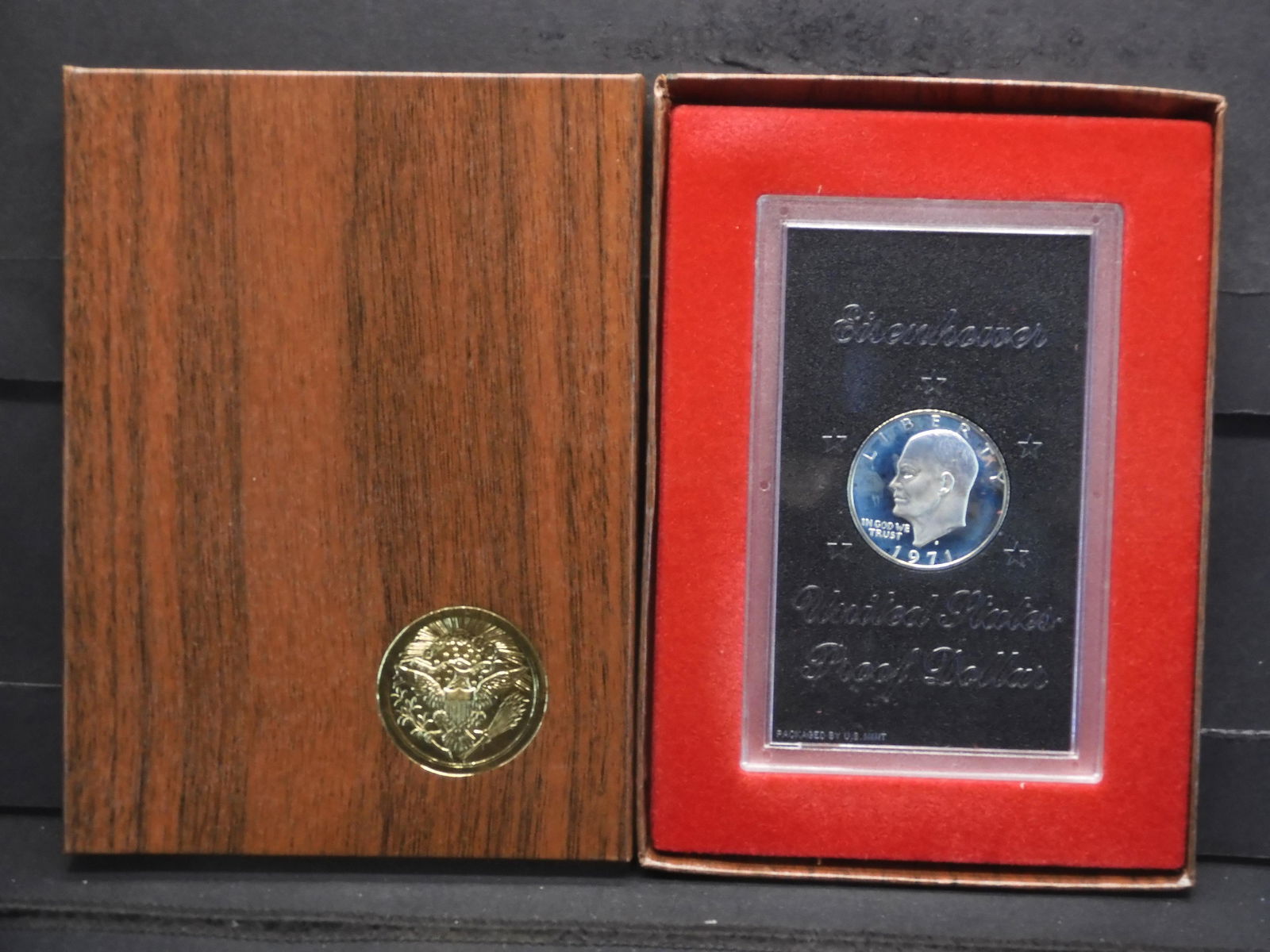 1971-S PROOF SILVER Ike Dollar in Box (1 of 5)