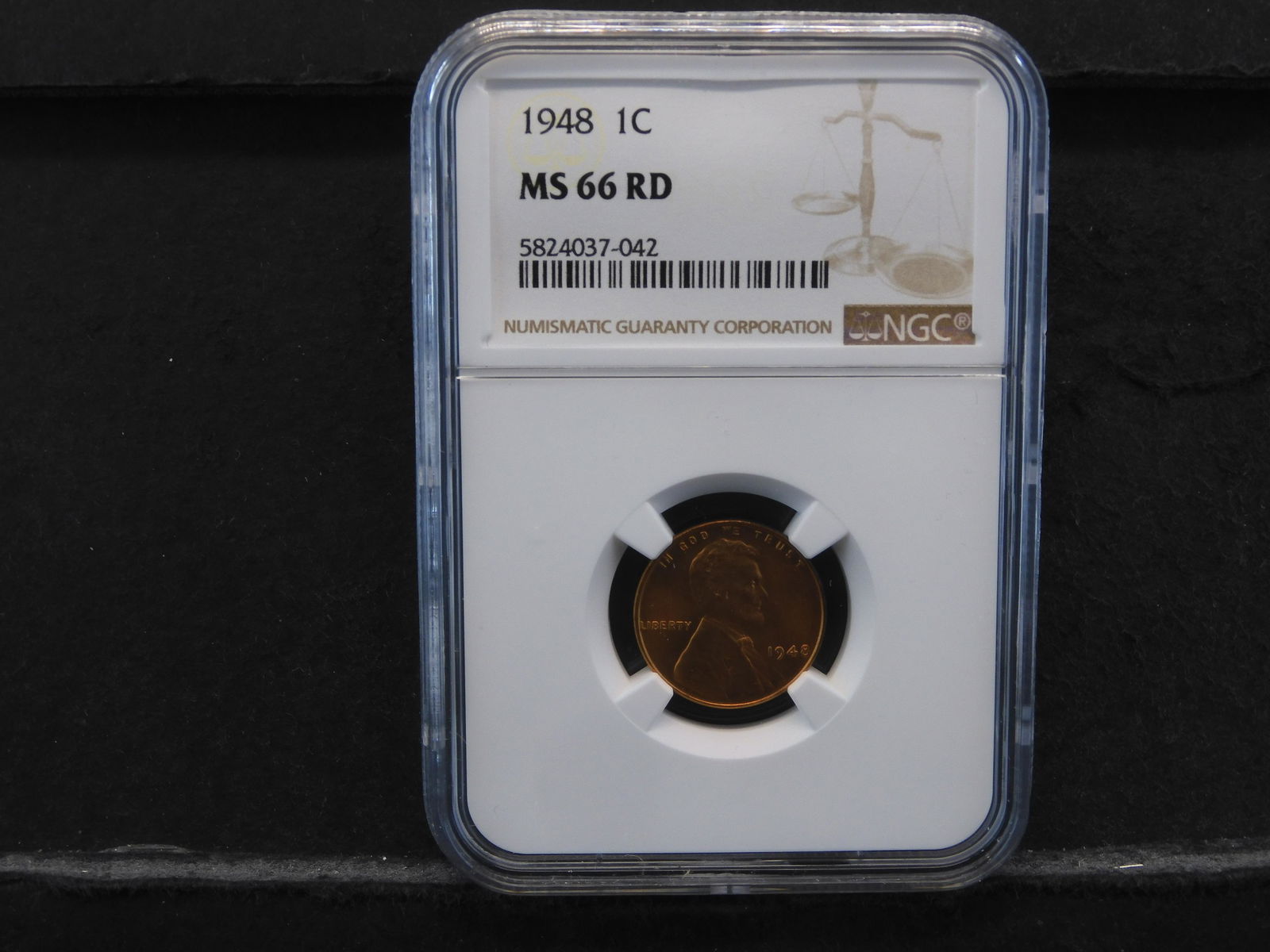 1948 Lincoln Wheat Cent NGC MS66 RED Better Date (1 of 4)