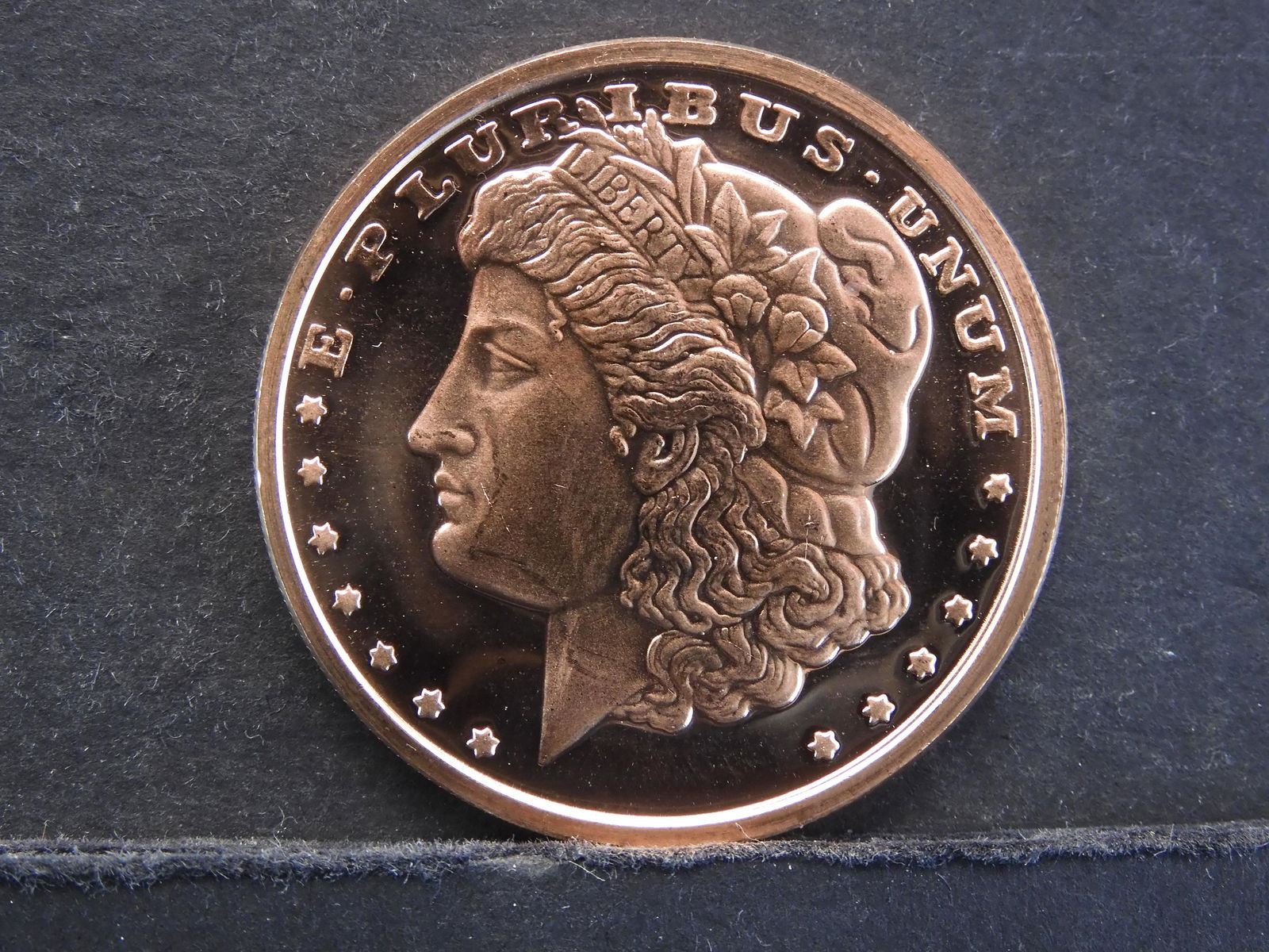 1oz Pure Copper Coin Morgan Silver Dollar Designed (1 of 2)