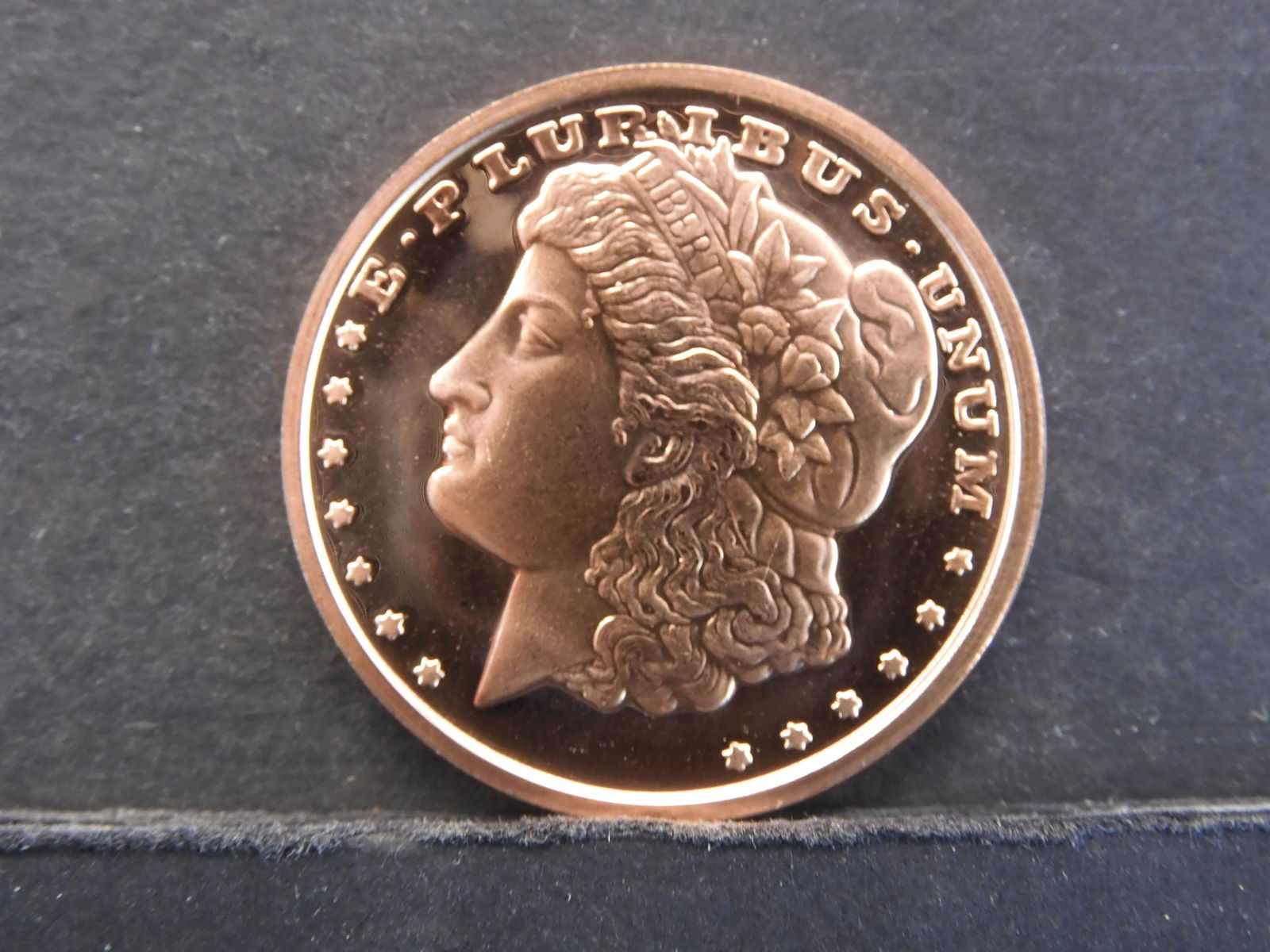 1oz Pure Copper Coin Morgan Silver Dollar Designed (1 of 2)