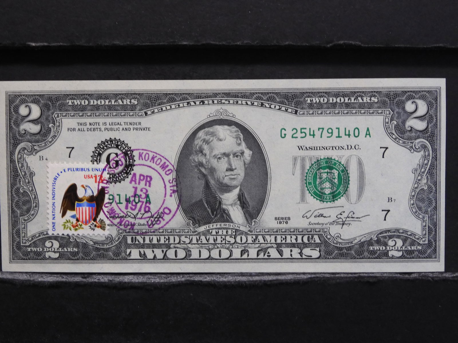 Series 1976 Bicentennial $2.00 Bill First Day Issue (1 of 3)