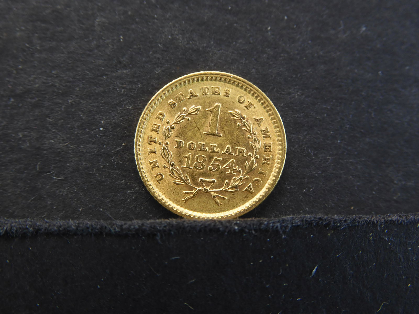 1854 Type 1 US Gold $1.00 AU/BU Great Luster! (1 of 2)