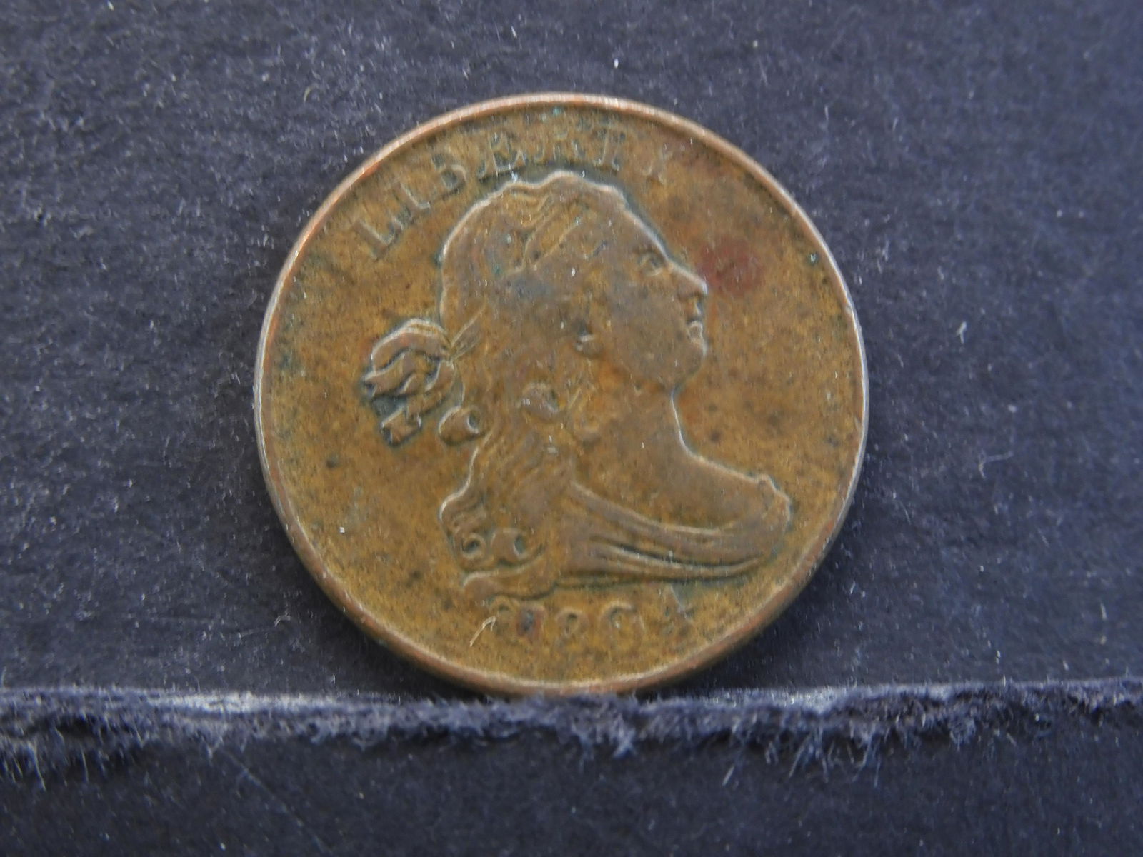 1804 Draped Bust Half Cent VF/XF Nice Color! (1 of 2)