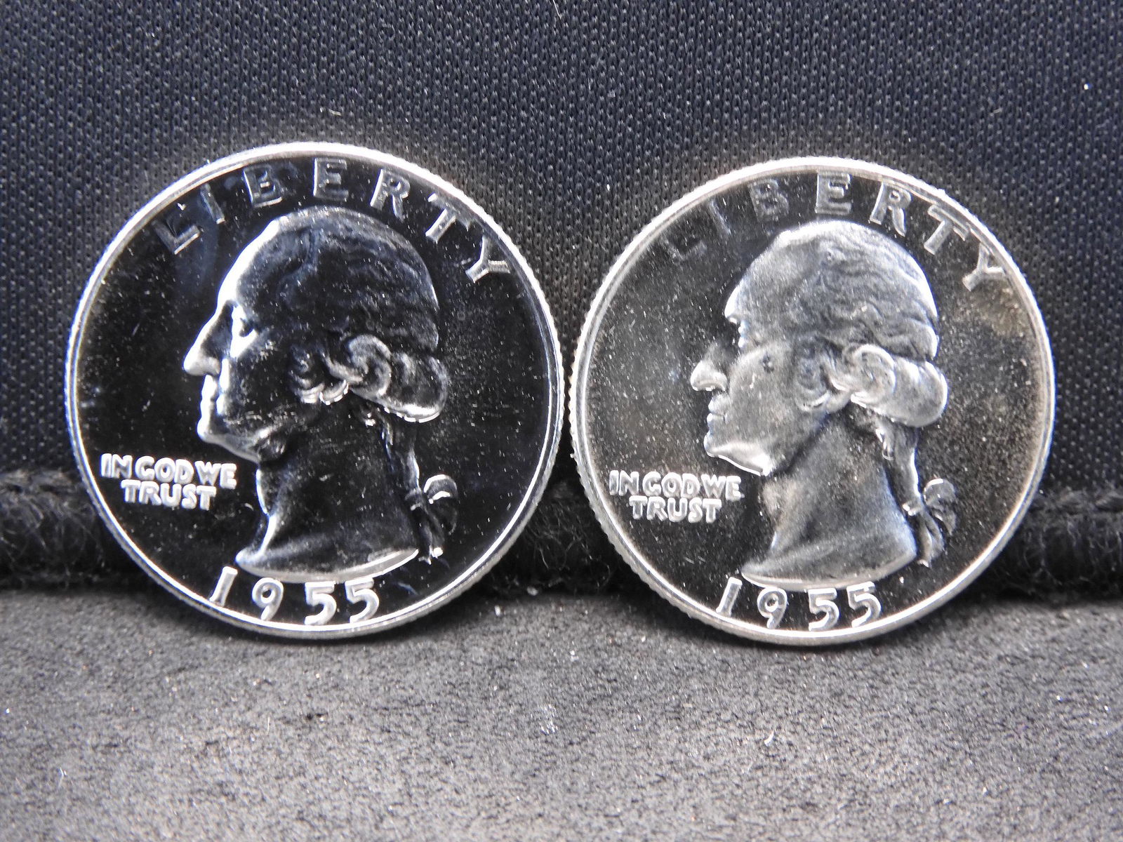 (2) 1955 Gem Proof Washington Quarters (1 of 2)