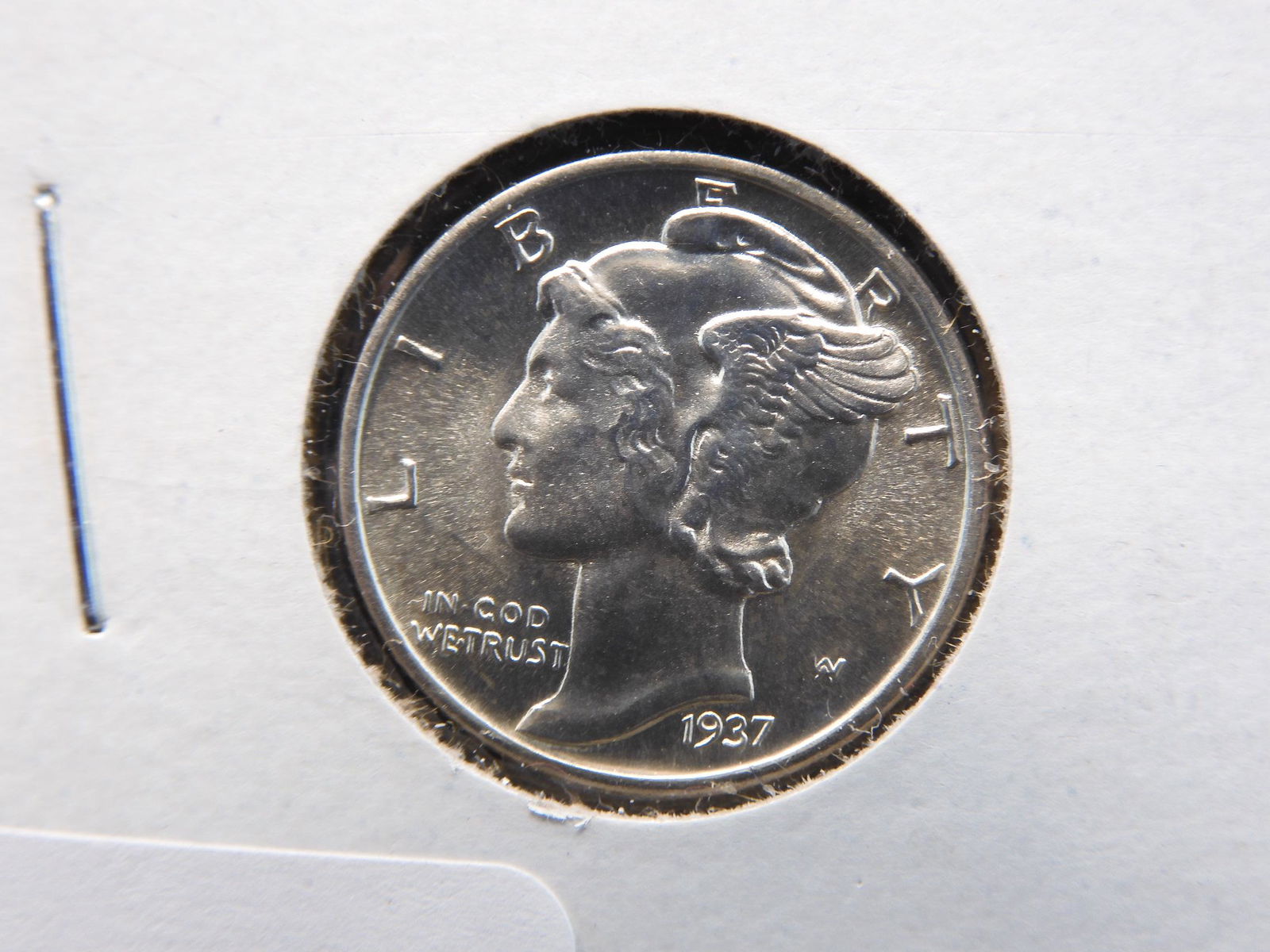 1937 Mercury Dime Gem BU Blast White (1 of 3)
