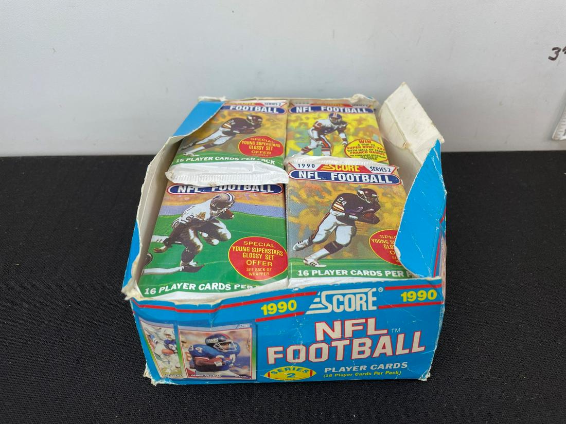 1990 Score Football Lot of 29 Unopened Packs (1 of 1)