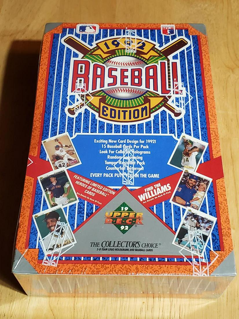 1992 Upper Deck Sealed Box Baseball Edition Find The (1 of 3)