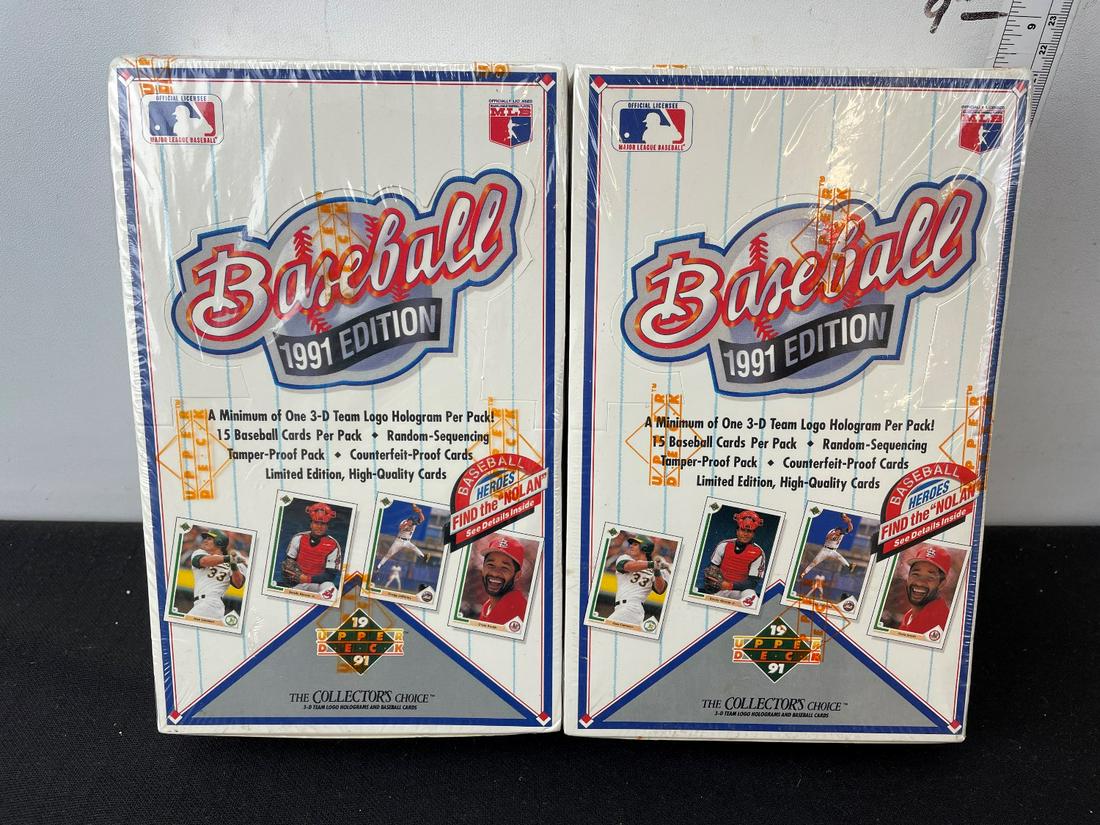 1991 Upper Deck Baseball Low Series Unopened Box Lot of (1 of 2)