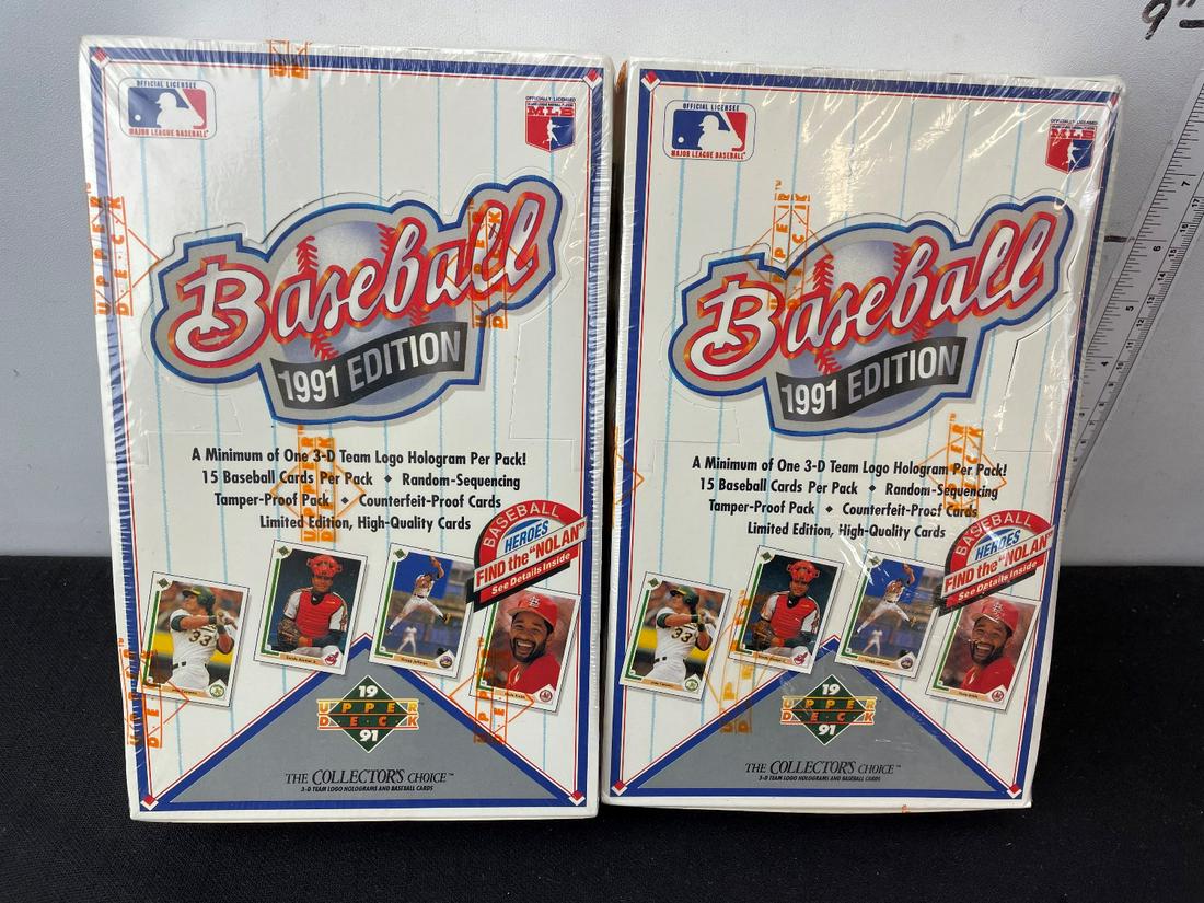 1991 Upper Deck Baseball Low Series Unopened Box Lot of (1 of 2)