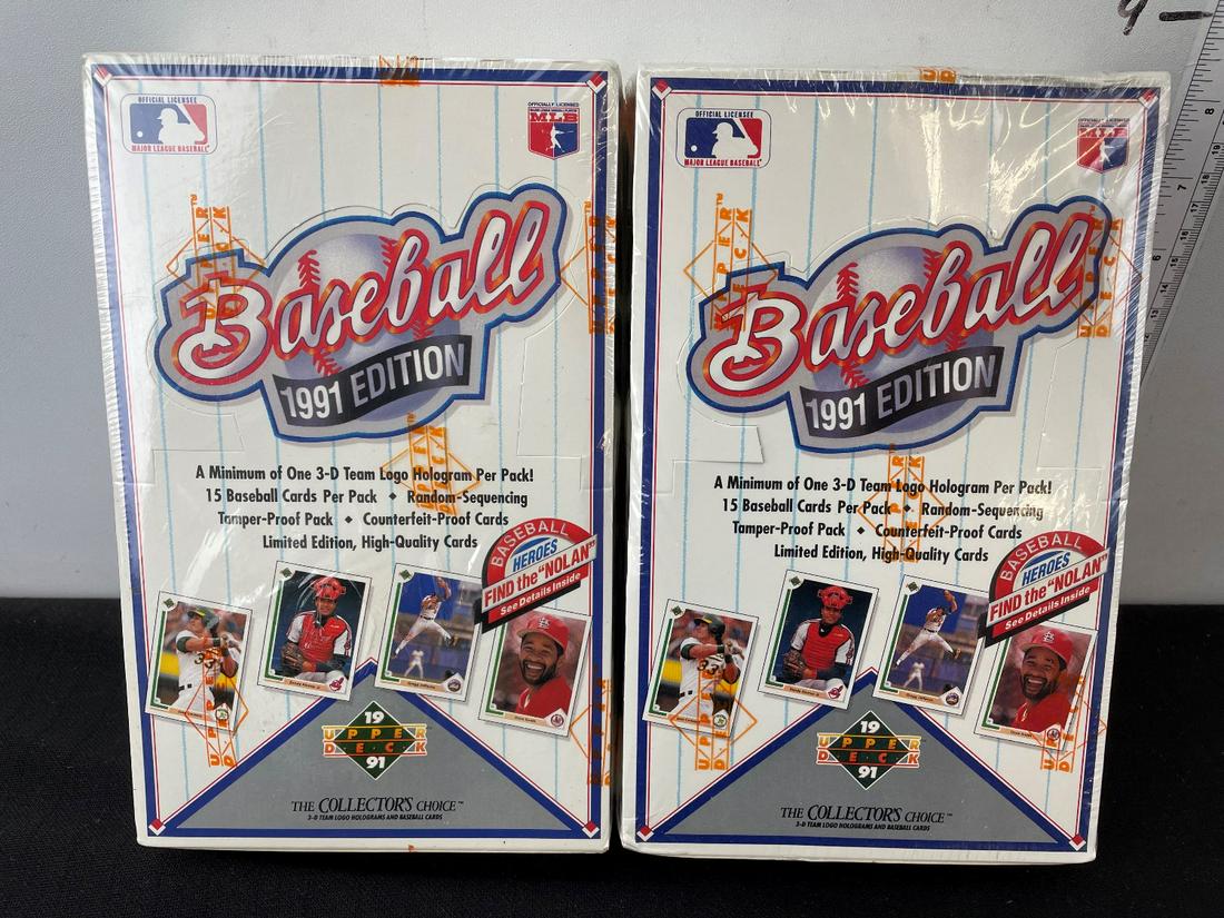 1991 Upper Deck Baseball Low Series Unopened Box Lot of (1 of 2)
