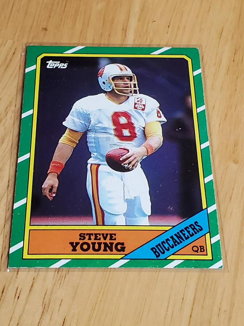 1986 Topps Football Steve Young Rookie Card #374 (1 of 2)