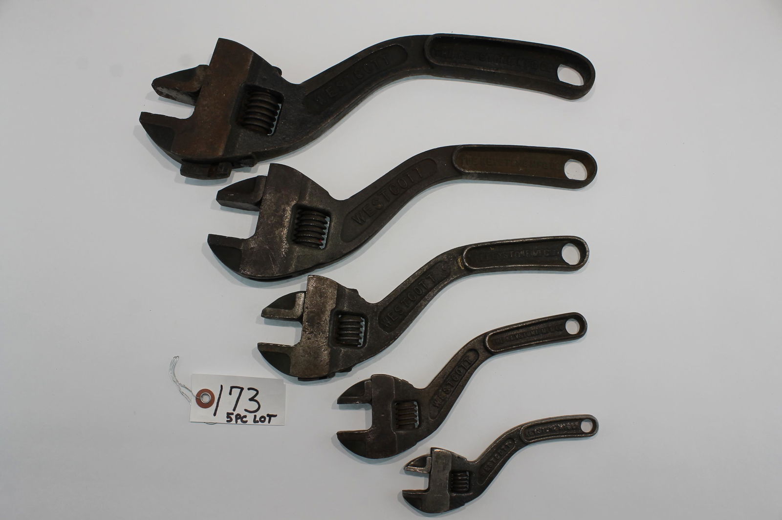 5pc Lot: Wescott Screw Adj. Nut Wr. With solid curved (1 of 6)