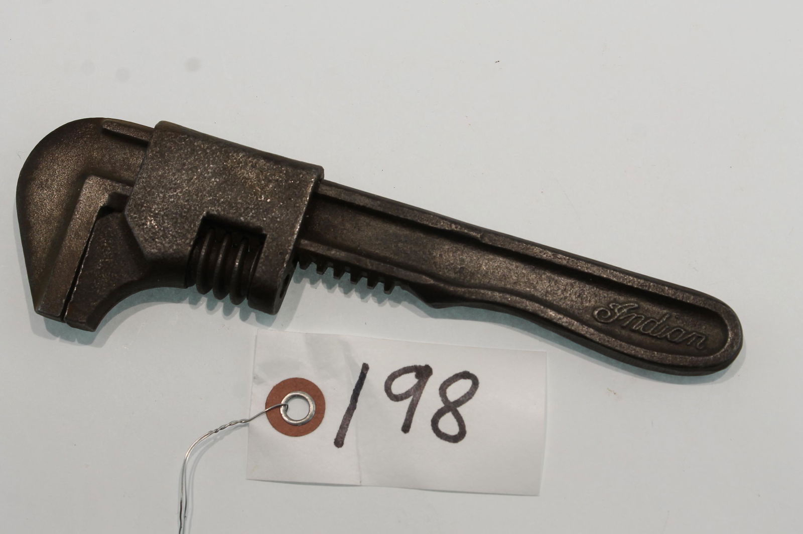 Indian Motorcycle Screw Adj. Nut Wr. Indian script logo (1 of 4)