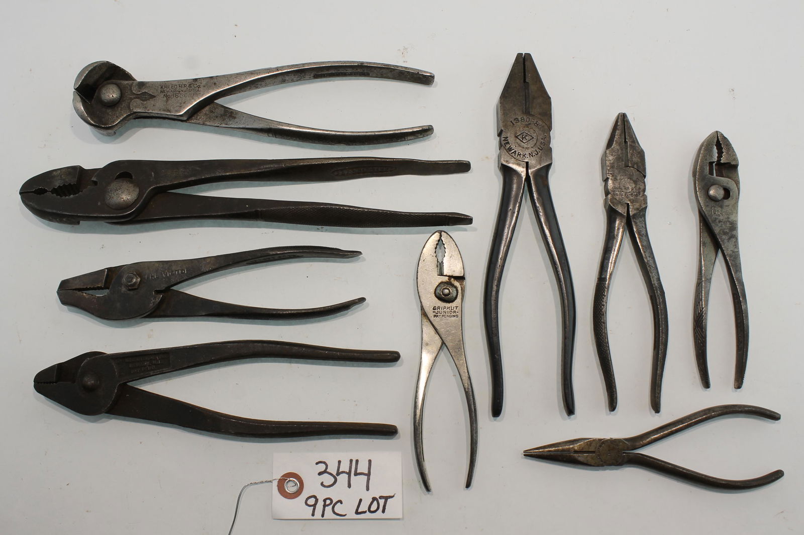 9pc Lot: Collection of Kraeuter Pliers and Cutters, (1 of 9)