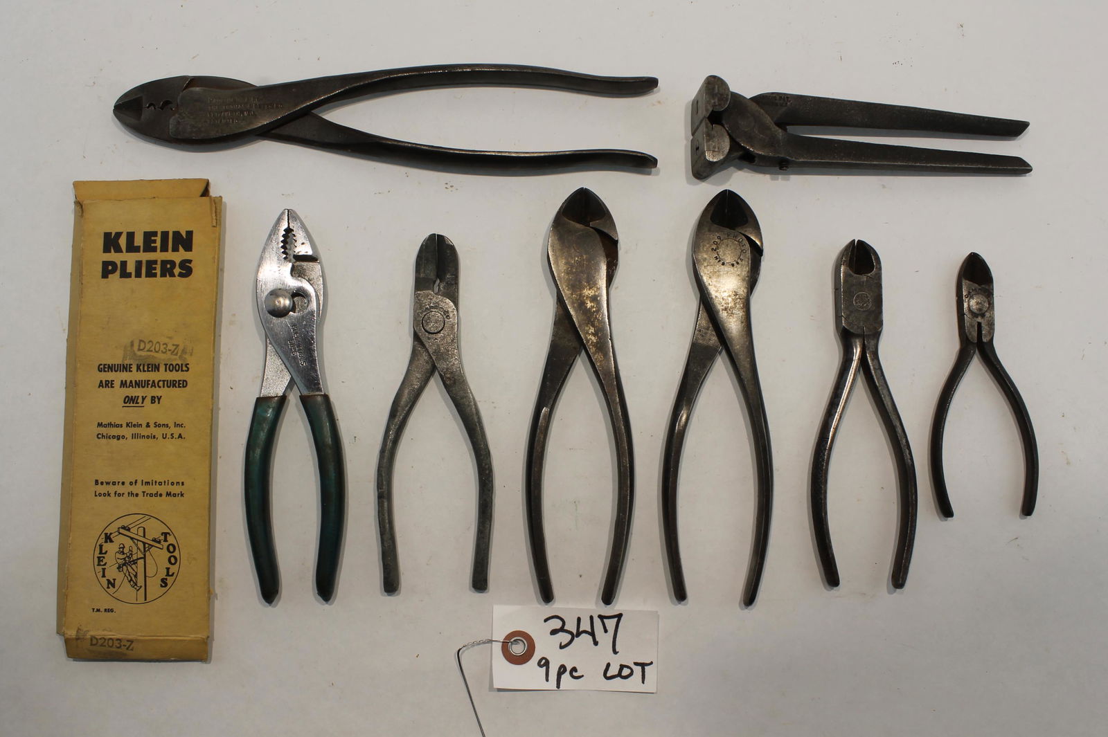 9pc Lot: Collection of pliers and Cutters: Examples: (1 of 6)