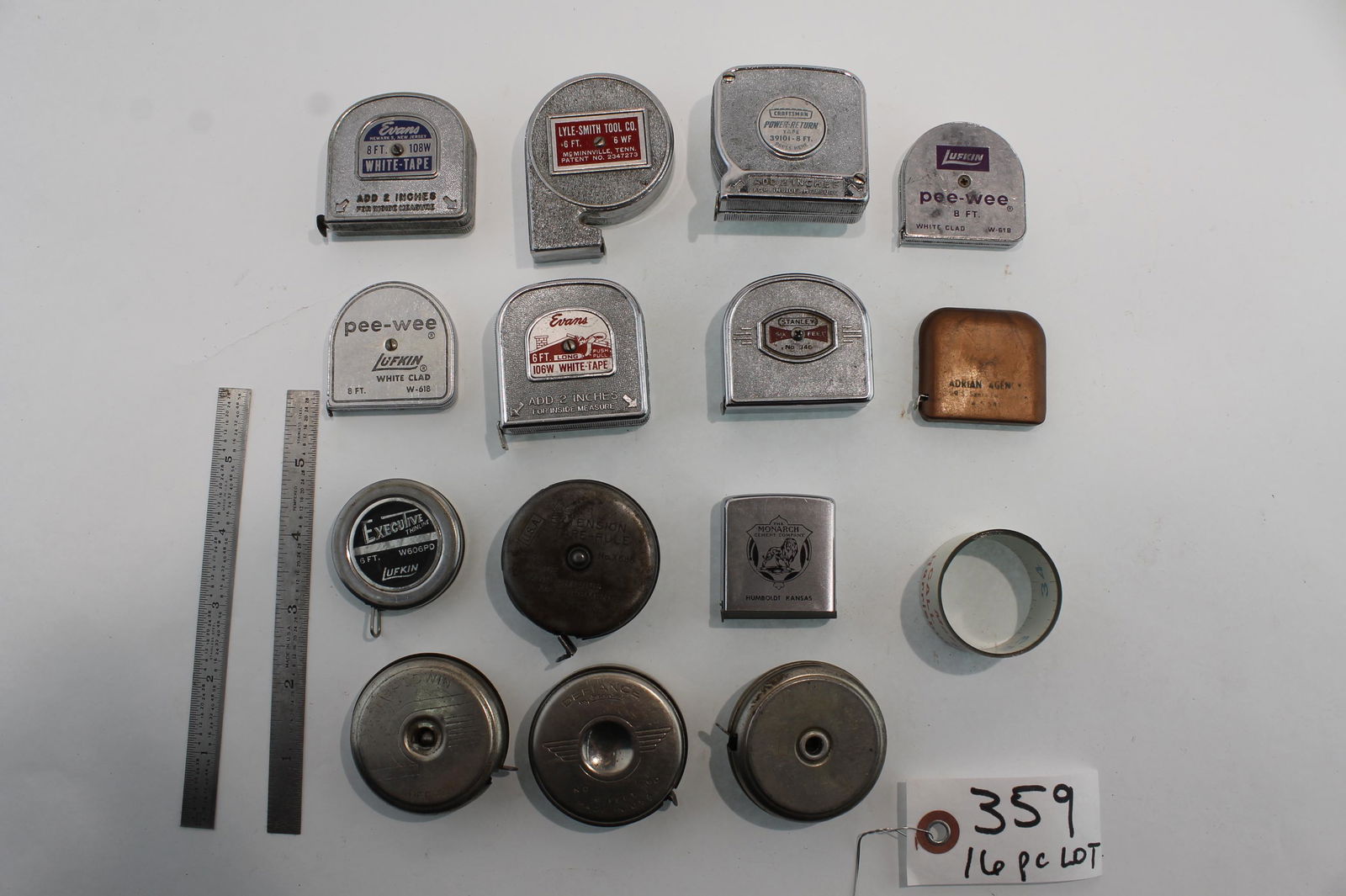 16pc Lot: Collection Of Tape Measures and Rules (1 of 6)
