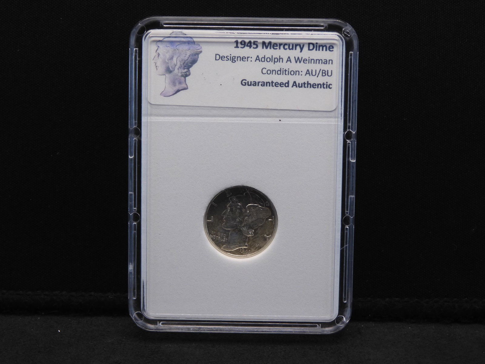1945 Mercury Dime AU/BU (1 of 4)