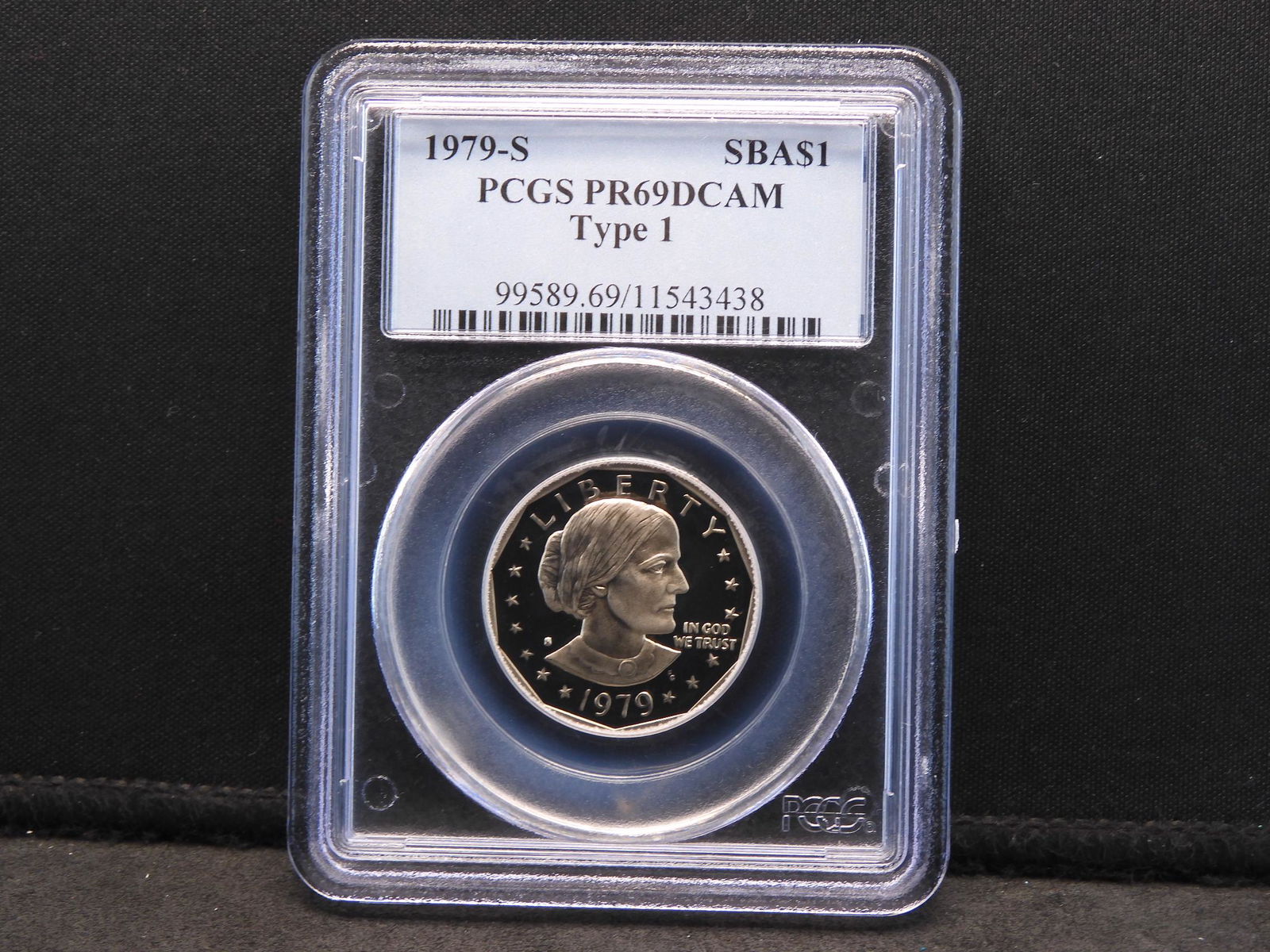 1979-S Type 1 PROOF Susan B Anthony Dollar PCGS PR69 (1 of 4)