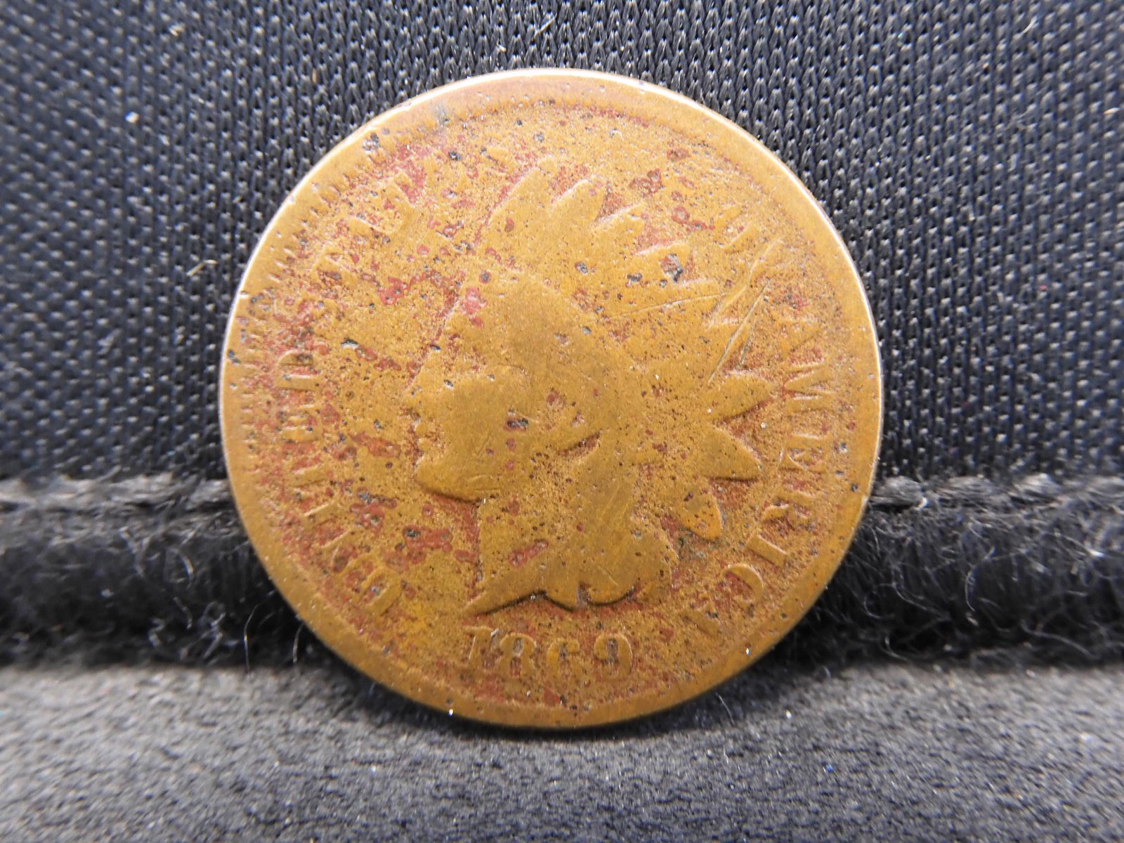 1869 Indian Head Cent Difficult Date (1 of 2)