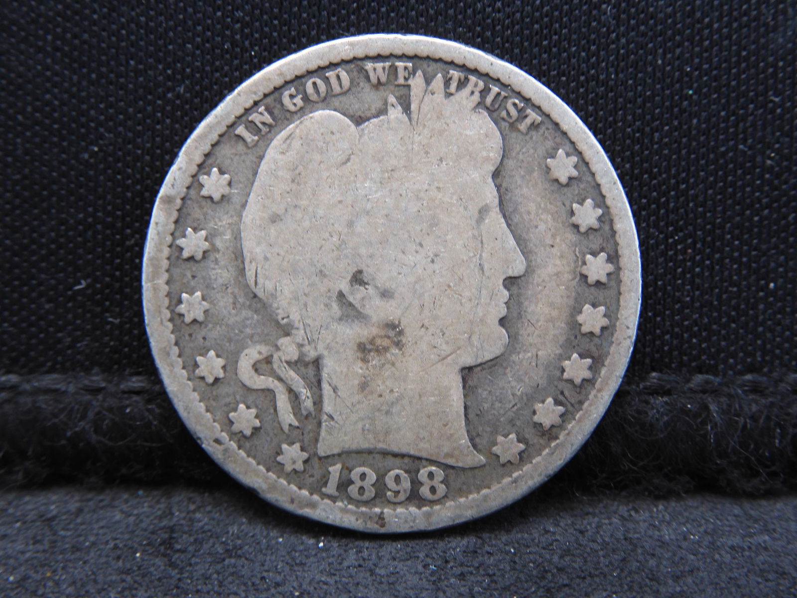 1898 Barber Quarter.  Nice Good/VG (1 of 2)