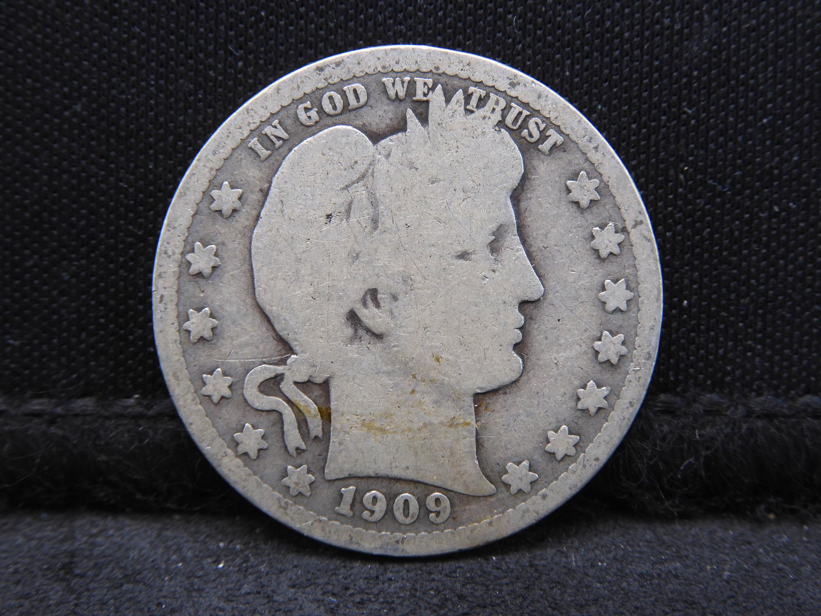 1909 Barber Quarter.  Full Rim Obv. (1 of 2)