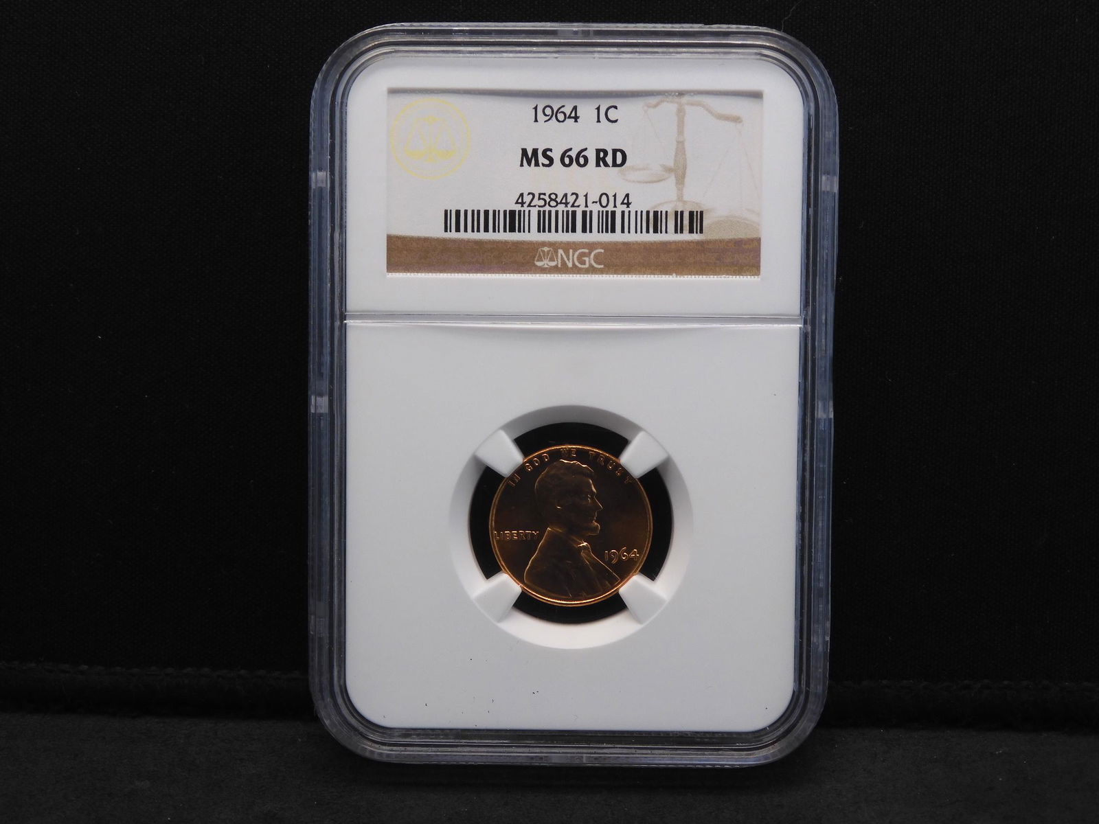 1964 Lincoln Memorial Cent.  NGC MS66 RD (1 of 4)