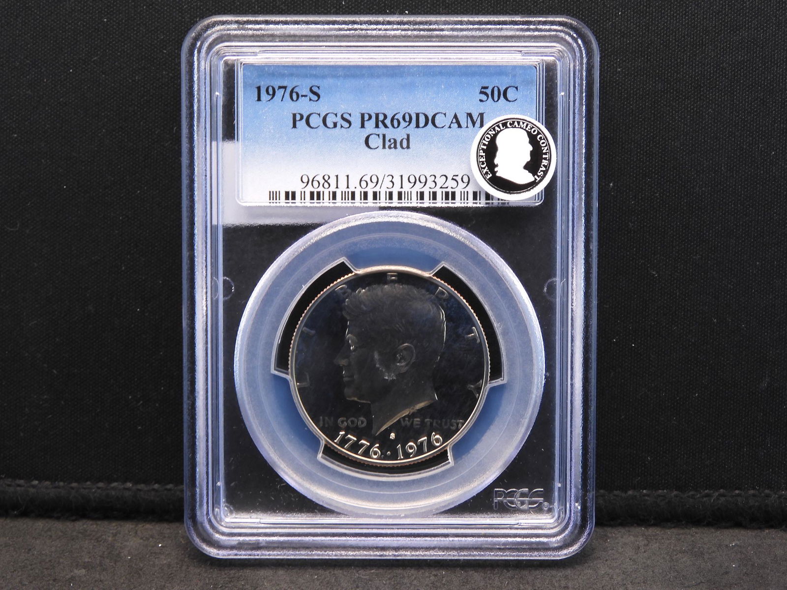1976 S PROOF Kennedy Half-Dollar.  PCGS PR69 DCAM (1 of 4)