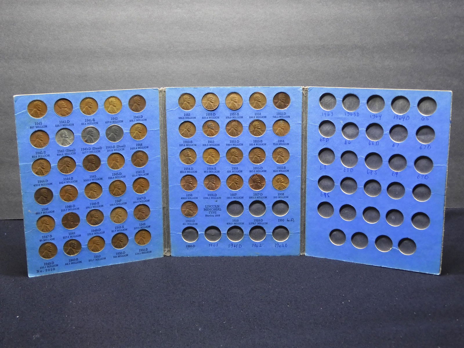 1941-1958 Lincoln #2 Set.  51 Coins (1 of 6)