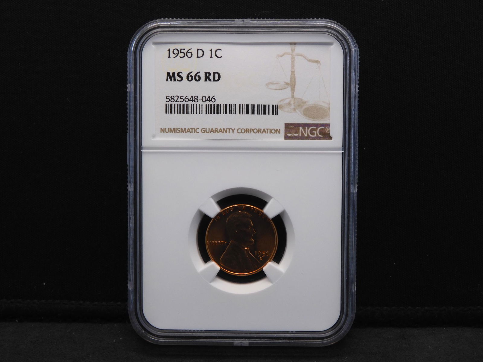 1956-D Lincoln Wheat Cent NGC MS66 RD (1 of 4)