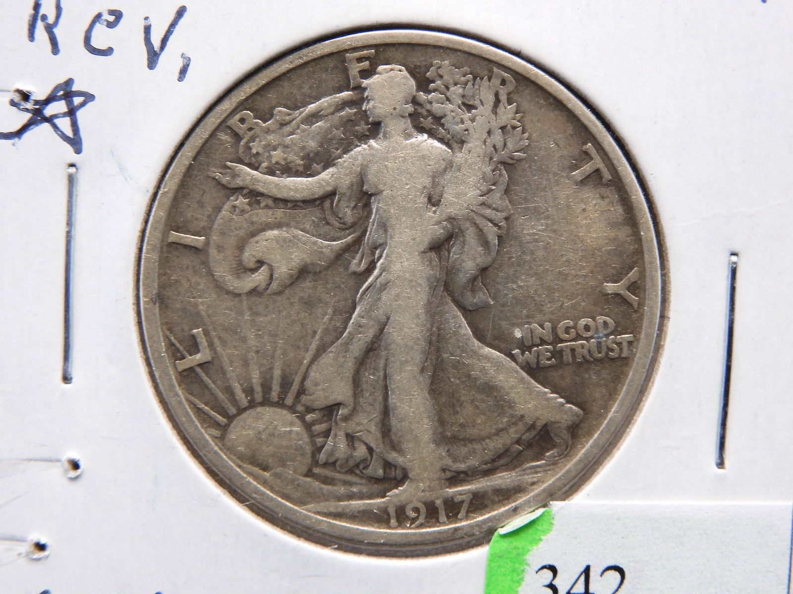 1917-S Reverse Walking Liberty Half-Dollar.  KEY DATE!! (1 of 3)