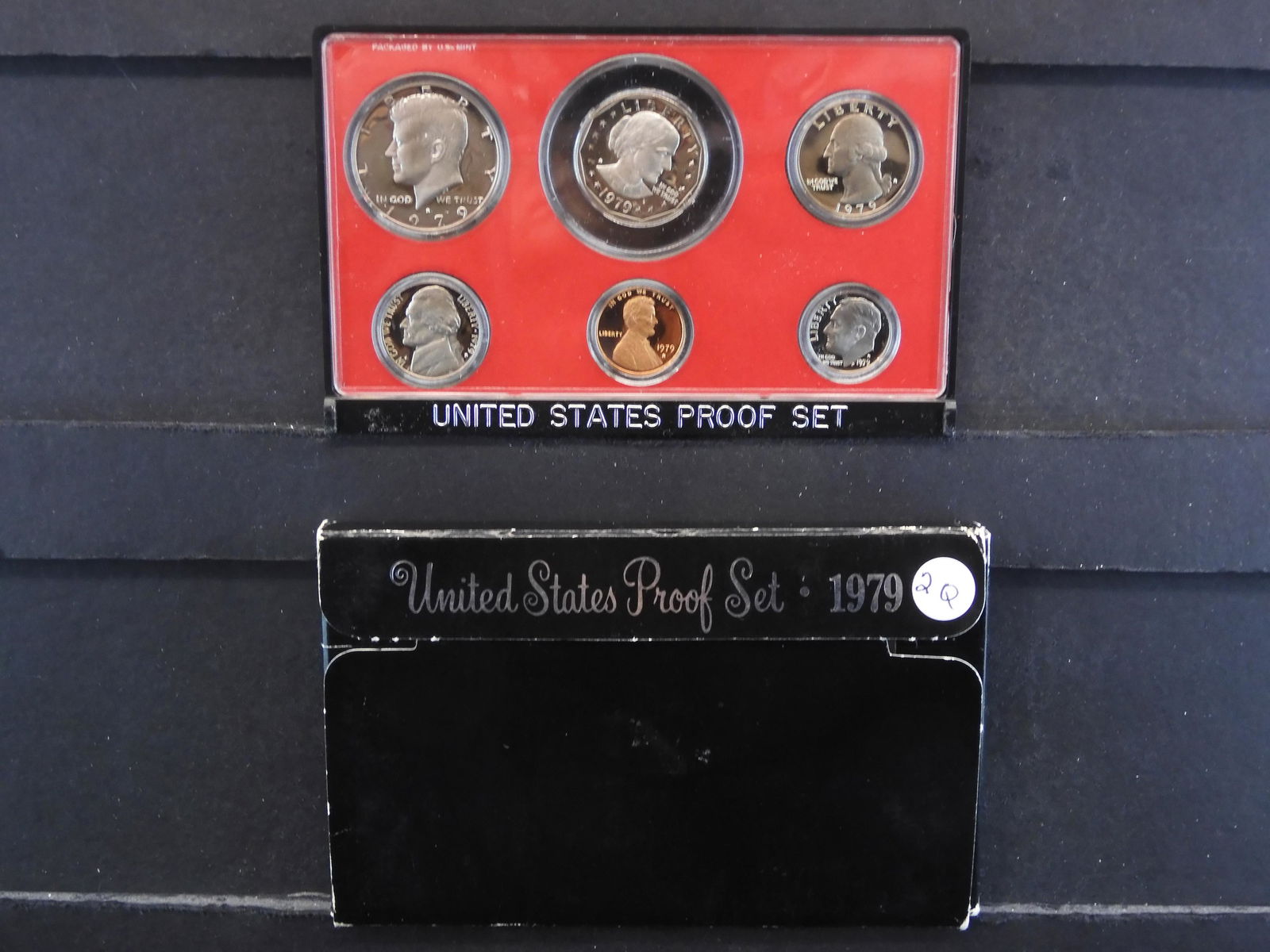 1979-S US Proof Set contains the SBA Dollar (1 of 3)