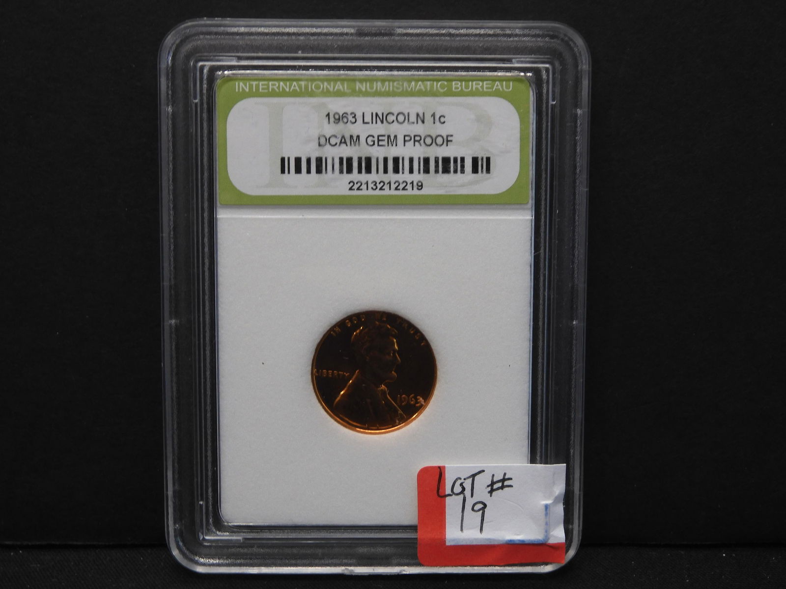 1963 Lincoln cent DCAM Gem Proof coin (1 of 4)