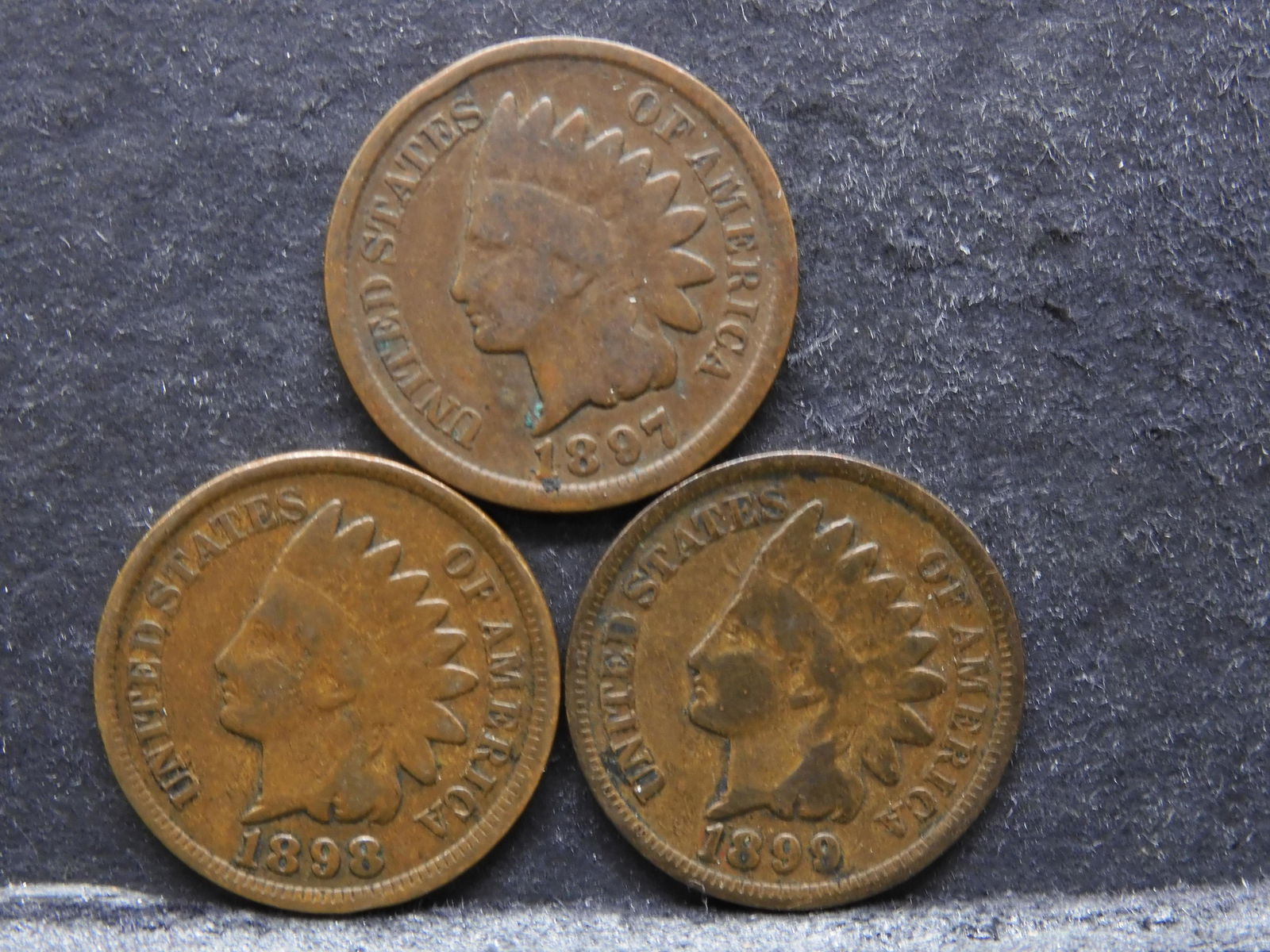1897, 1898, 1899 Indian Cents (3 Coin Lot) (1 of 2)