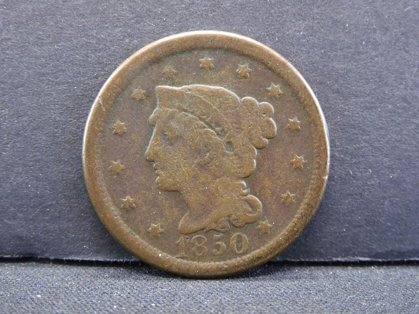 1850 Coronet Head US Large Cent (1 of 2)
