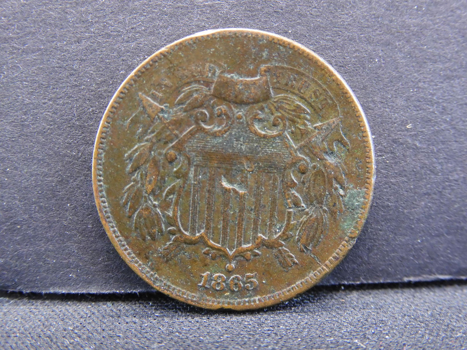 1865 US Two Cent Piece (1 of 2)