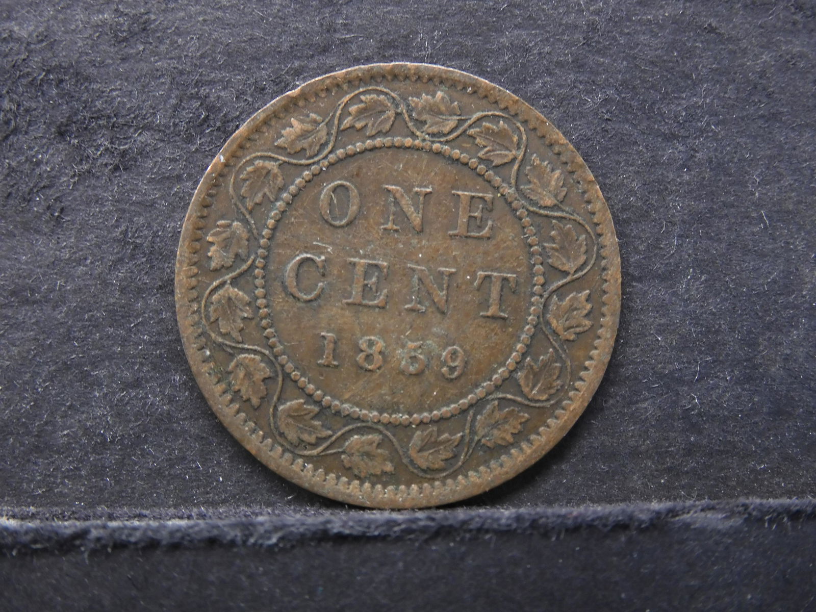 1859 CANADA 1 CENT (162 YRS) (1 of 2)