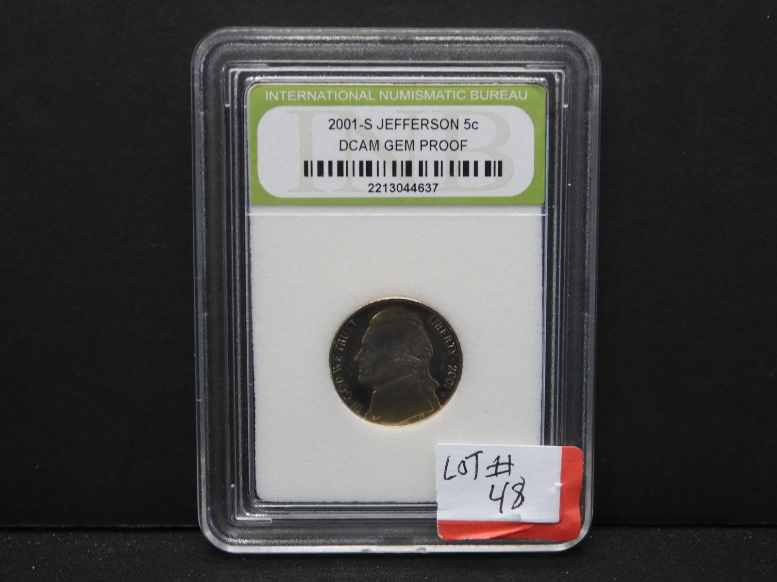 2001 S DCAM Gem proof  Jefferson Nickel  high grade. (1 of 3)