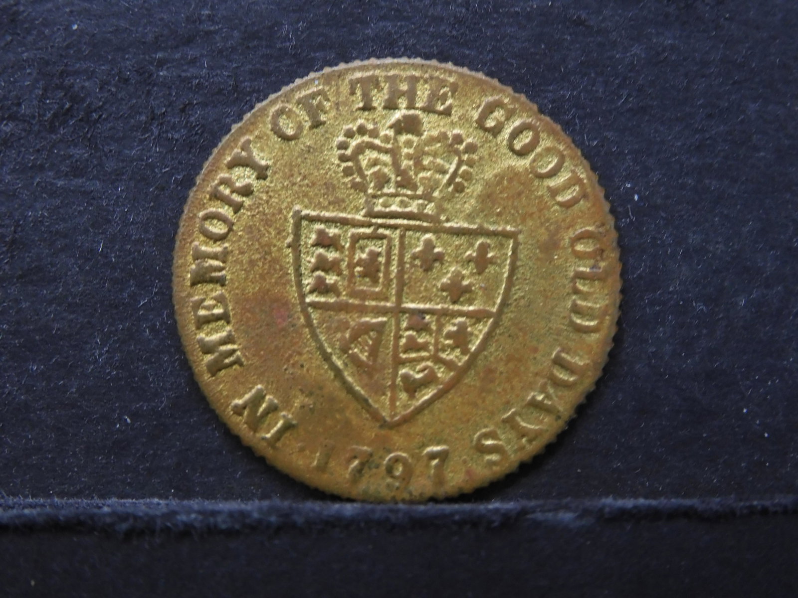 1797 BRITISH (RARE-GAMING TOKEN) GEORGE III, 224 YR.: 1797 BRITISH (RARE-GAMING TOKEN) GEORGE III, 224 YR. OLD!