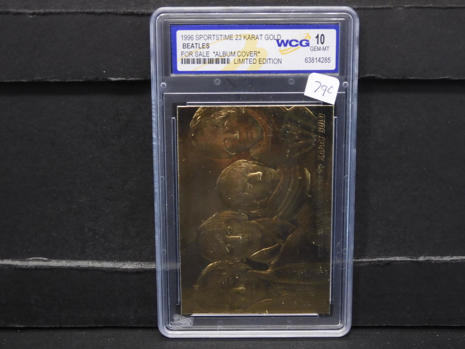(BEATLES), 23K GOLD, GRADED BY WCG AS 10/GEM MINT,: (BEATLES), 23K GOLD, GRADED BY WCG AS 10/GEM MINT, LIMITED EDITION-SEALED/SLABBED