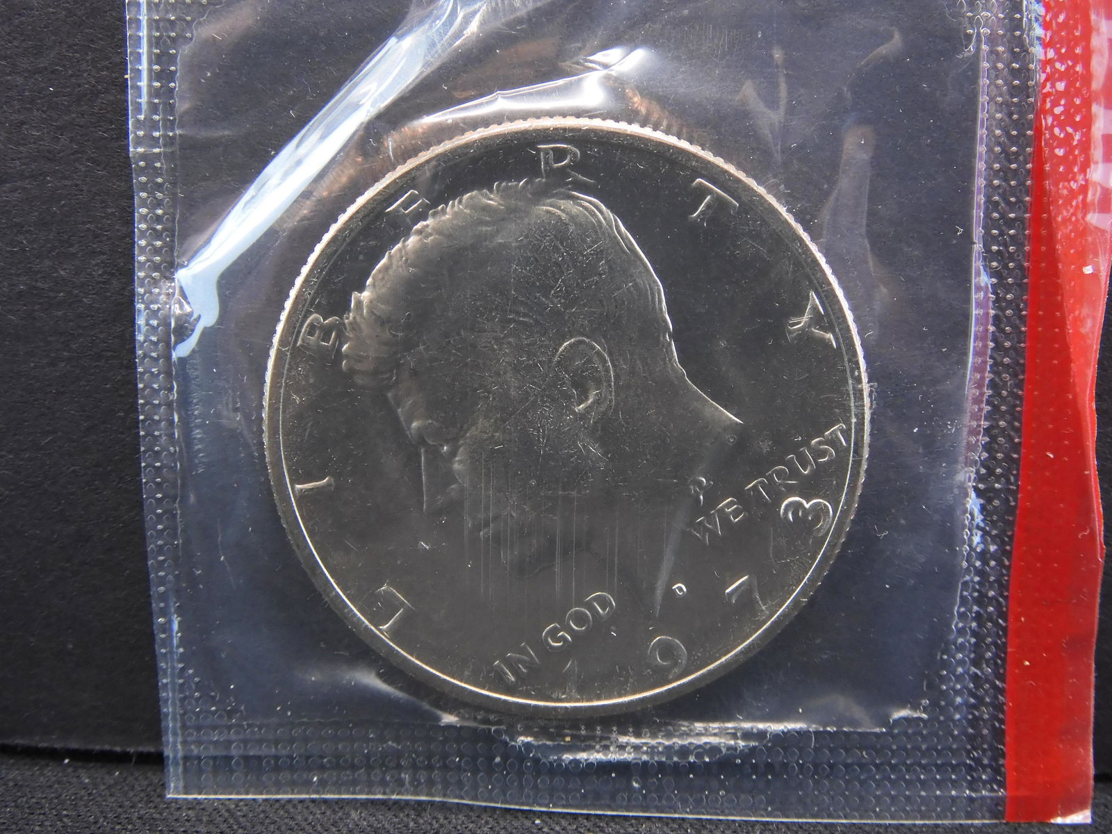 1973 D Kennedy Half Dollar in Mint Cello (1 of 2)