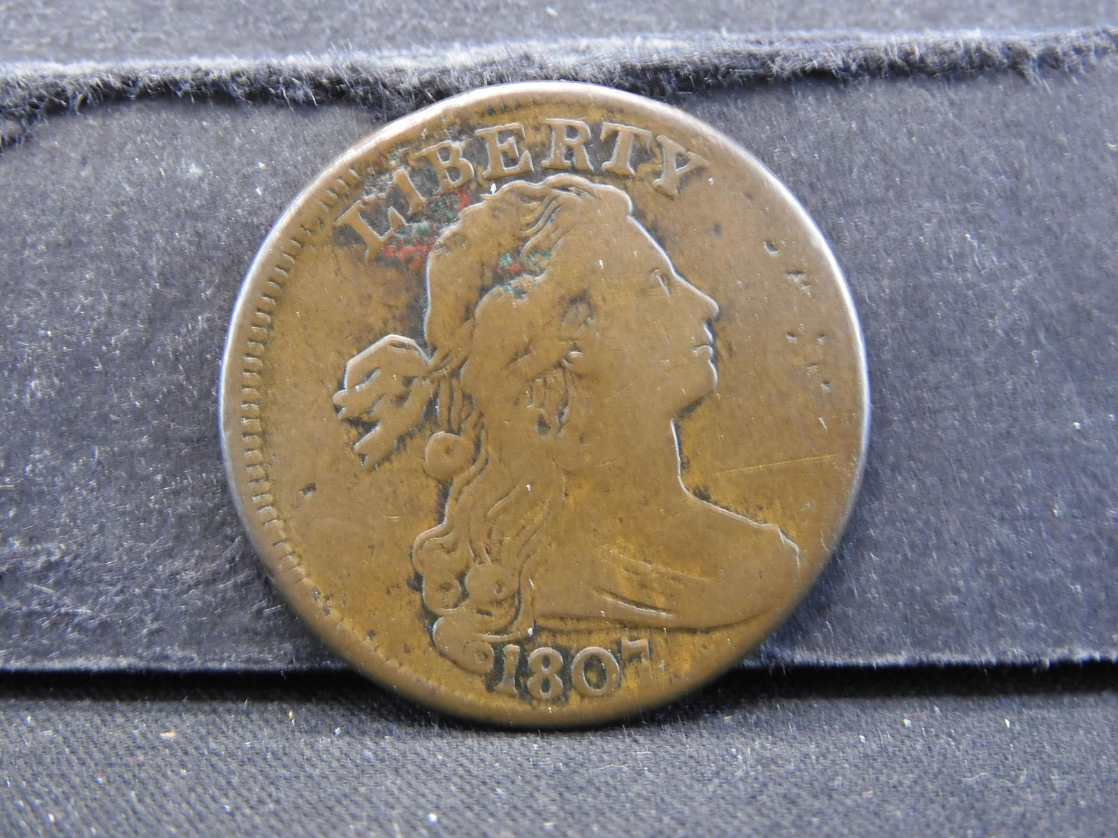 1807 Draped Bust Large Cent - Large Fraction - Nice (1 of 2)