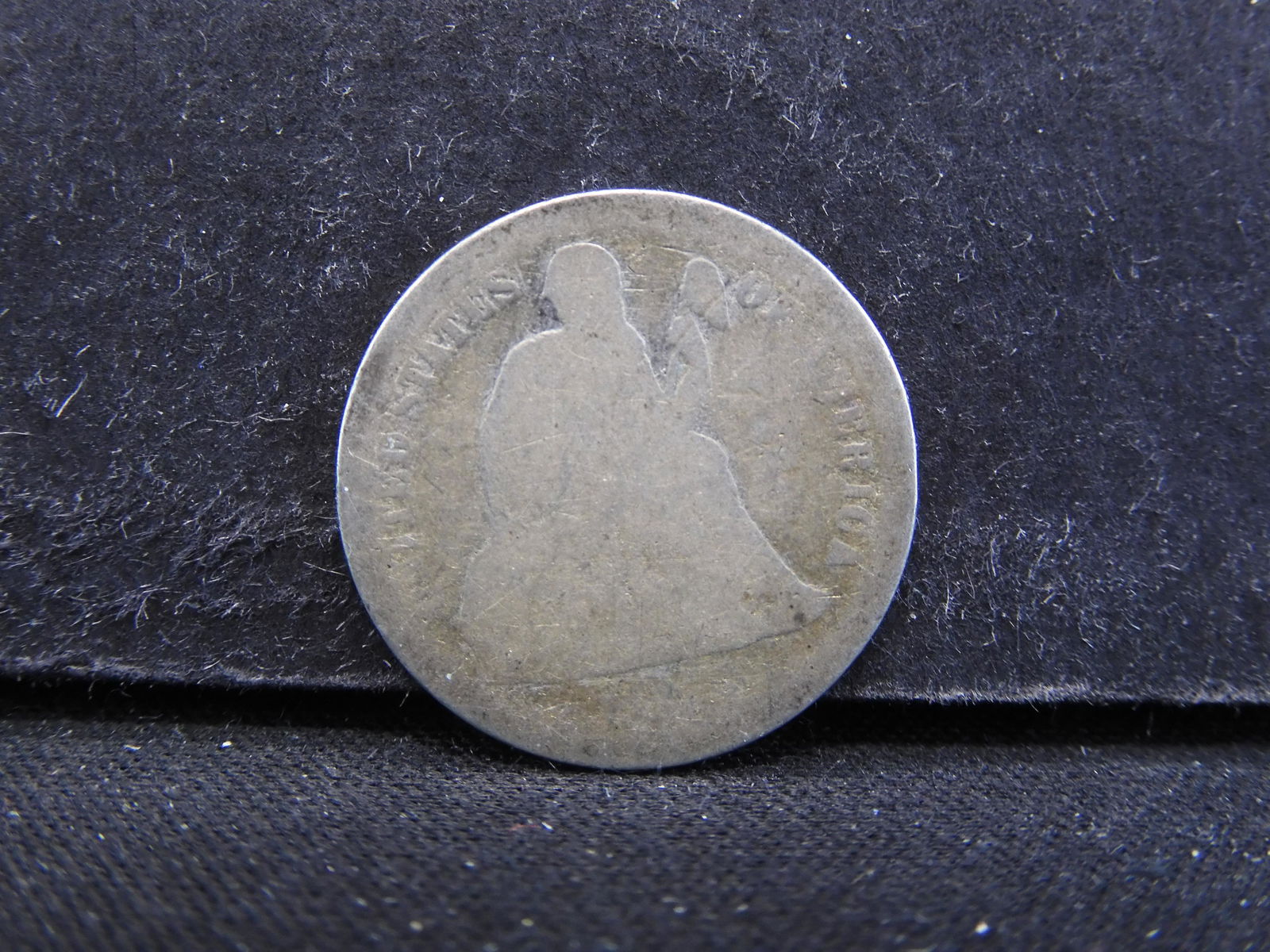 1875-CC Liberty Seated Dime - Mint Mark Above (1 of 2)