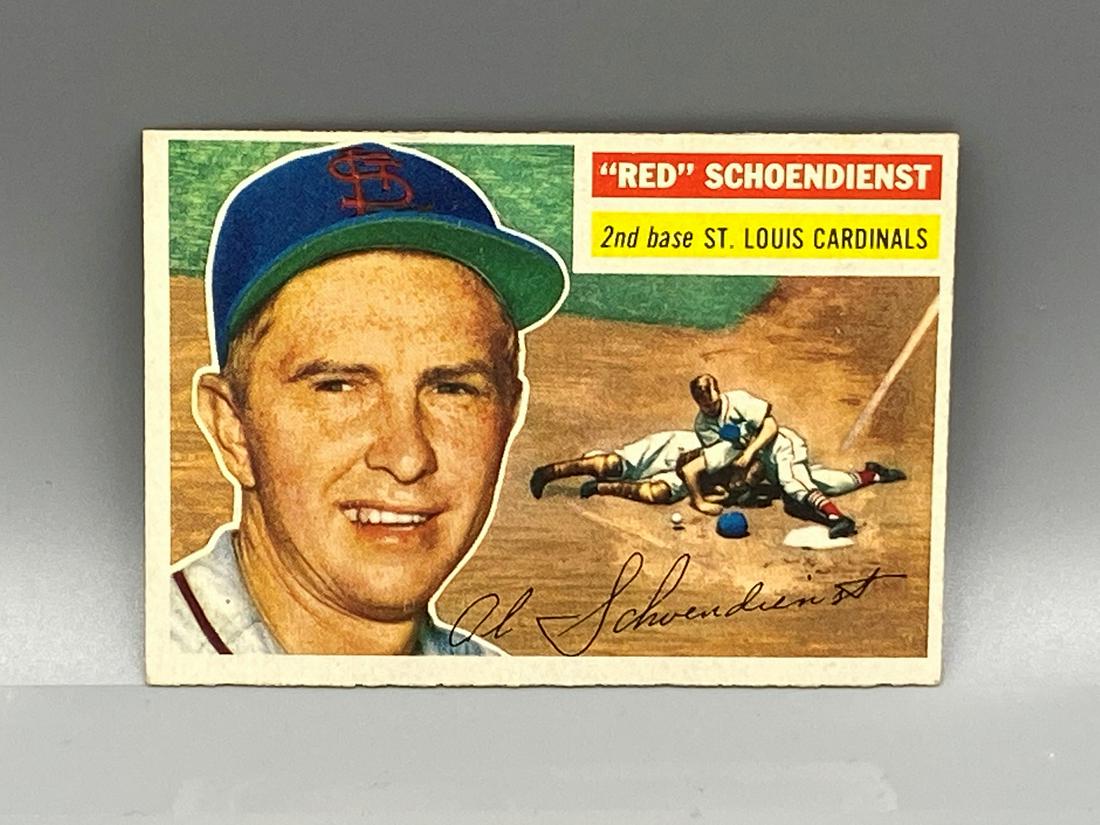 1956 Topps Red Schoendienst #165 HOF (1 of 2)