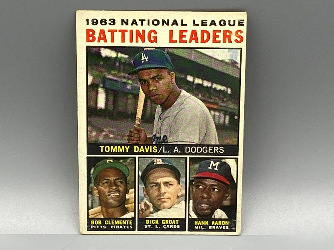1964 Topps Roberto Clemente, Hank Aaron Batting Leaders (1 of 2)